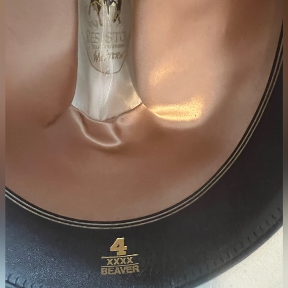 Men’s Resistol 4X Beaver Felt Cowboy Hat - Picture 4 of 6